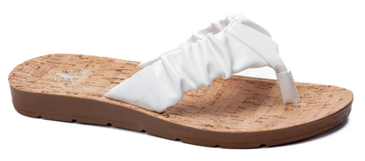 Corky’s Cool Off Flip Flop Sandal in White