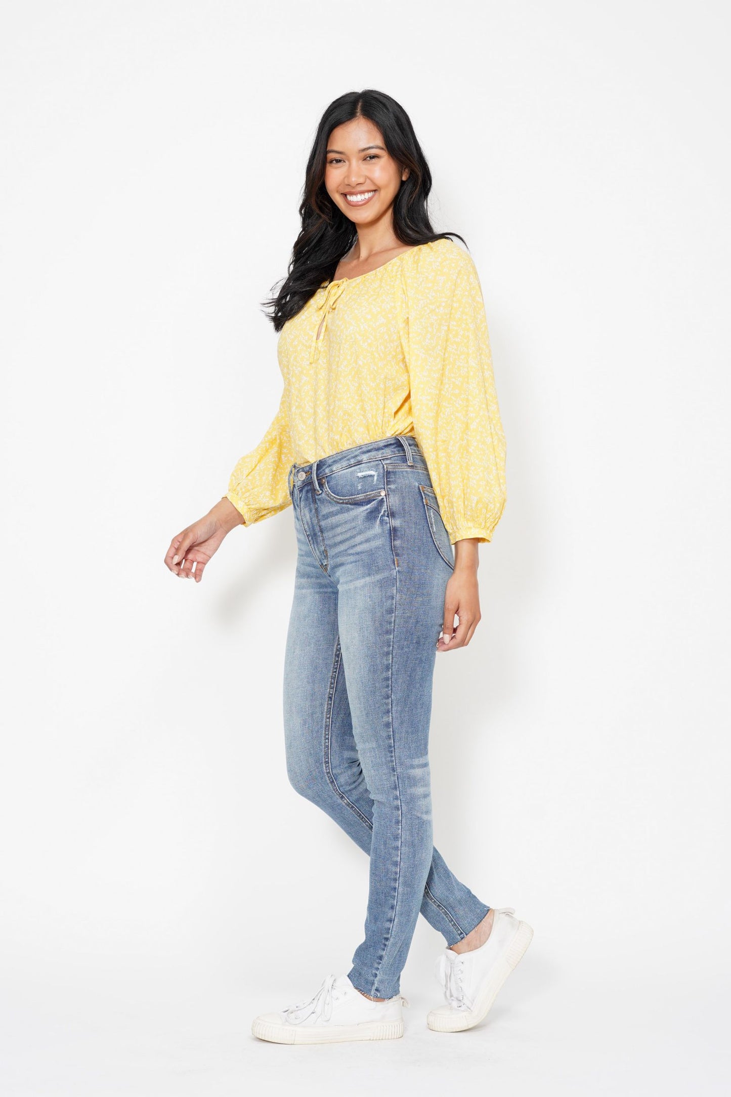 Judy Blue High Waist Tummy Control Non-Distressed Skinny Jeans