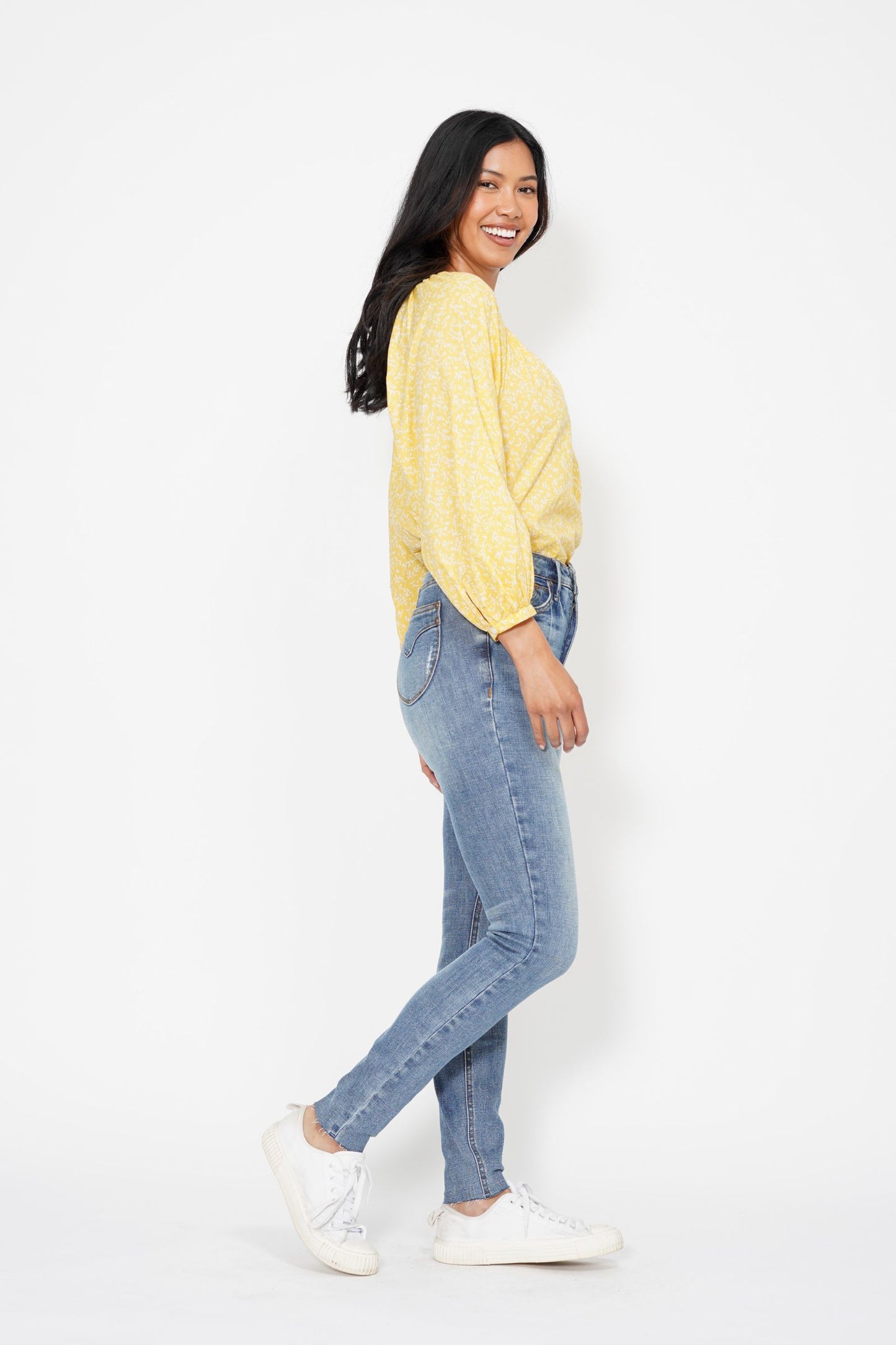 Judy Blue High Waist Tummy Control Non-Distressed Skinny Jeans