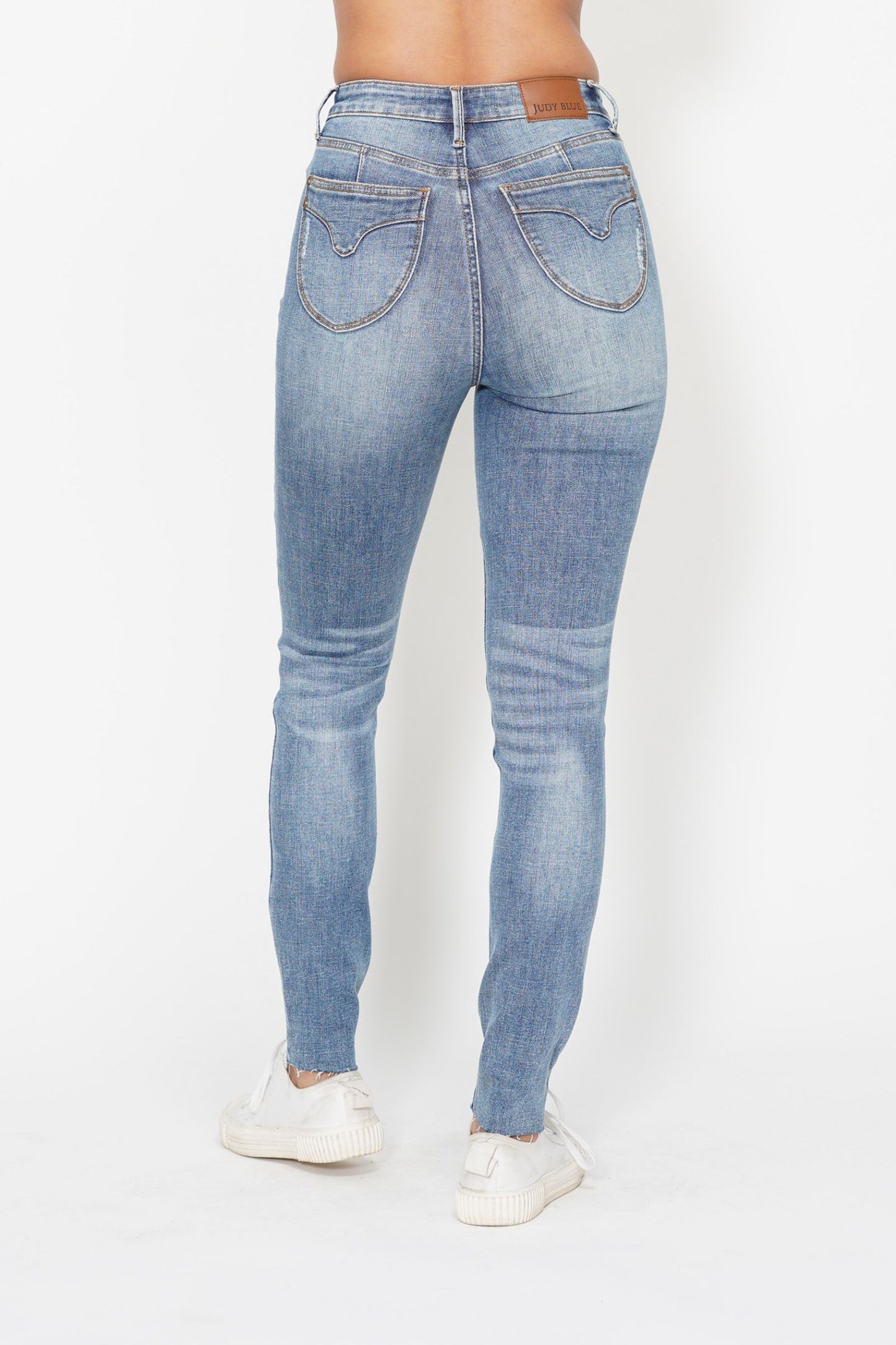Judy Blue High Waist Tummy Control Non-Distressed Skinny Jeans