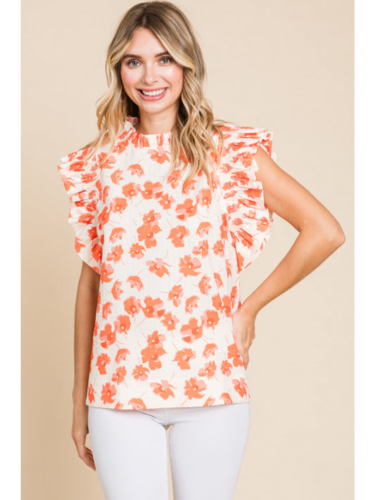 The Madison Flower Pattern Print Top