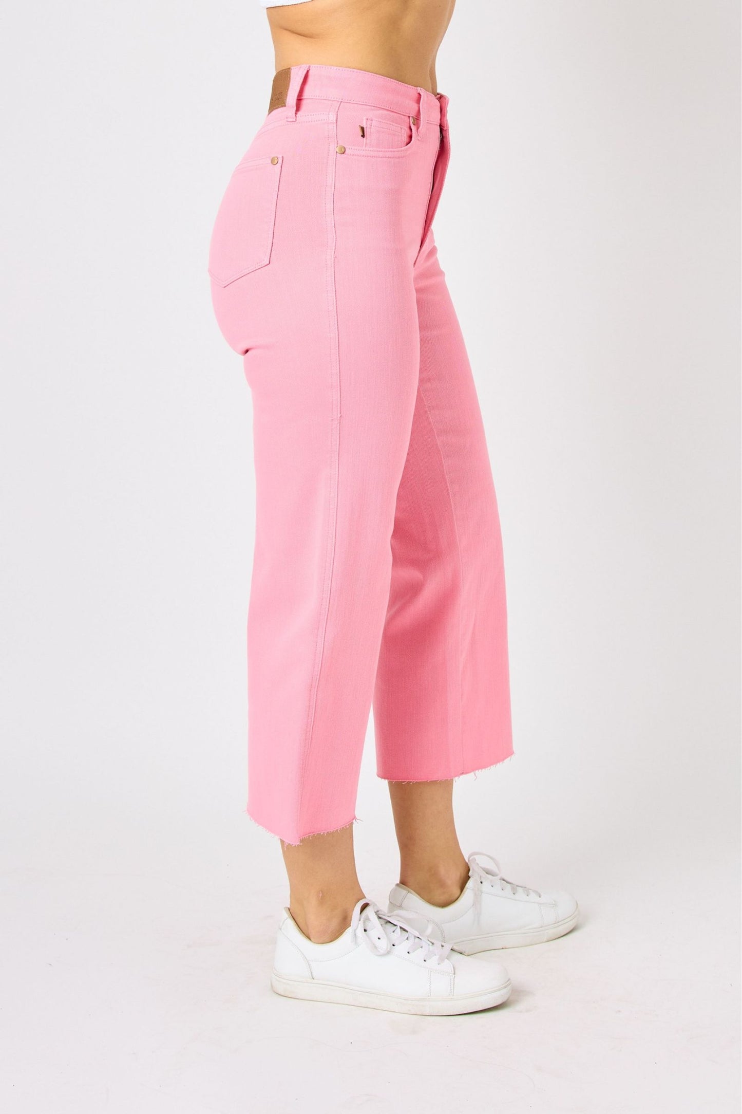 Judy Blue The M’Lynn Wide Leg Pant in Pink