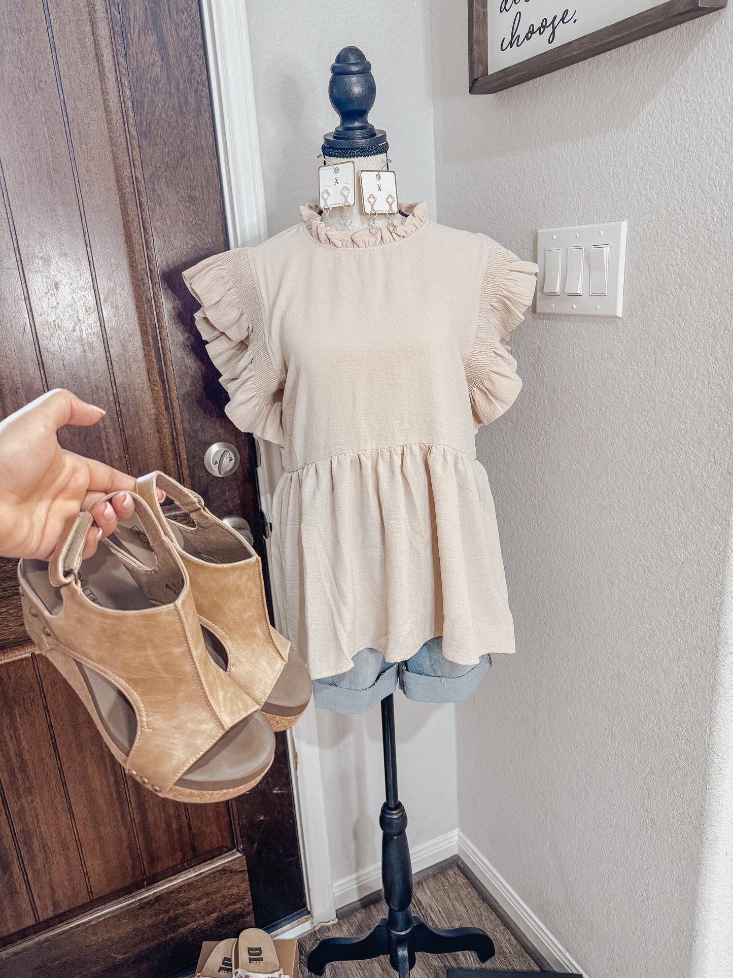 Oat & Honey Baby Doll Top