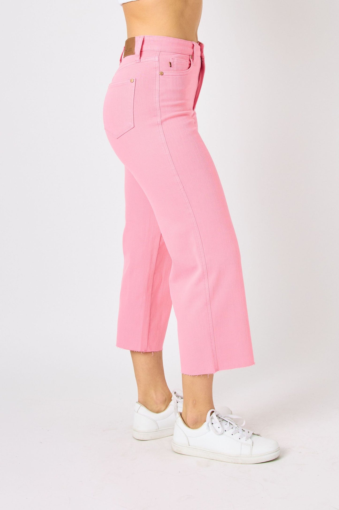 Judy Blue The M’Lynn Wide Leg Pant in Pink