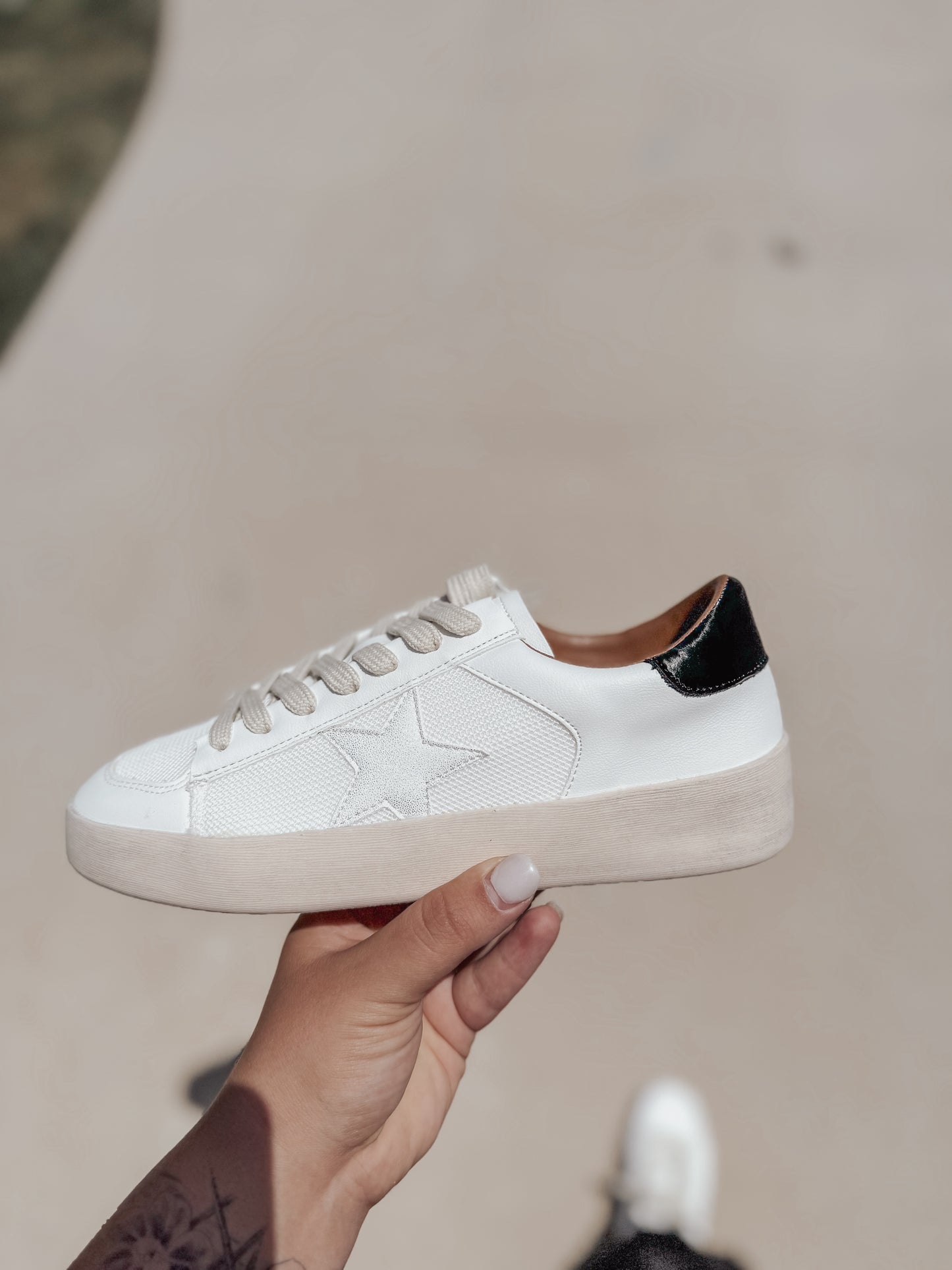 Corky’s White Another Round Sneakers