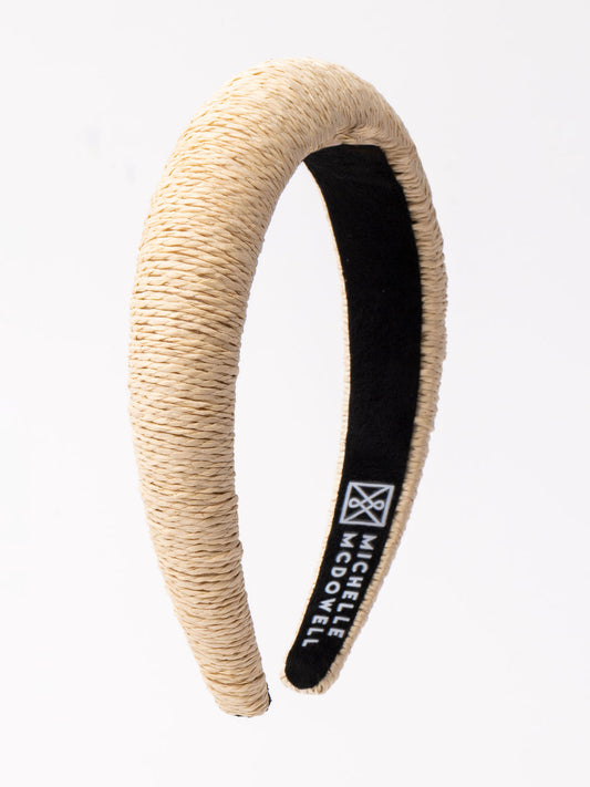 Makenzie Headband | Natural Rattan