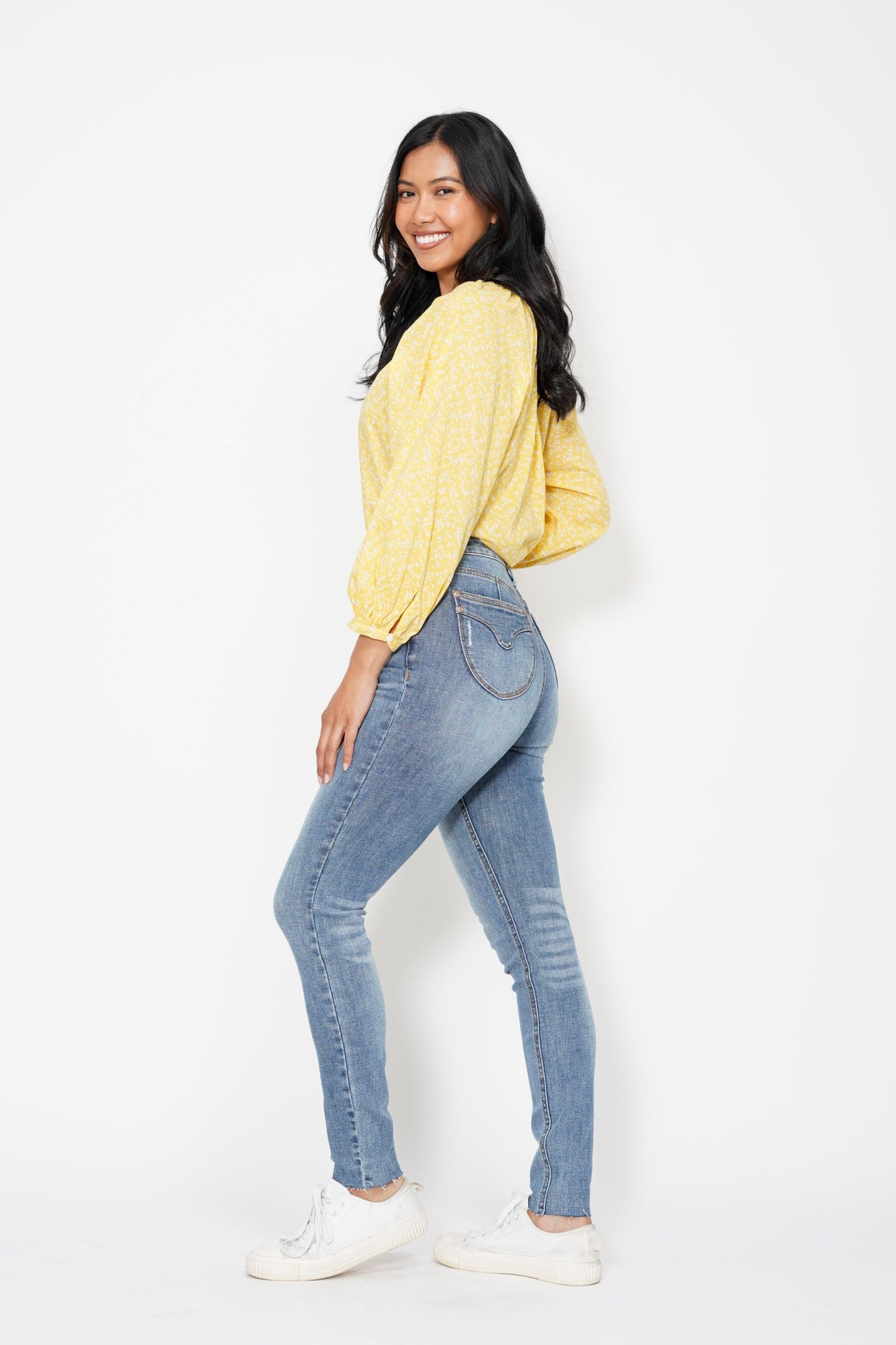 Judy Blue High Waist Tummy Control Non-Distressed Skinny Jeans