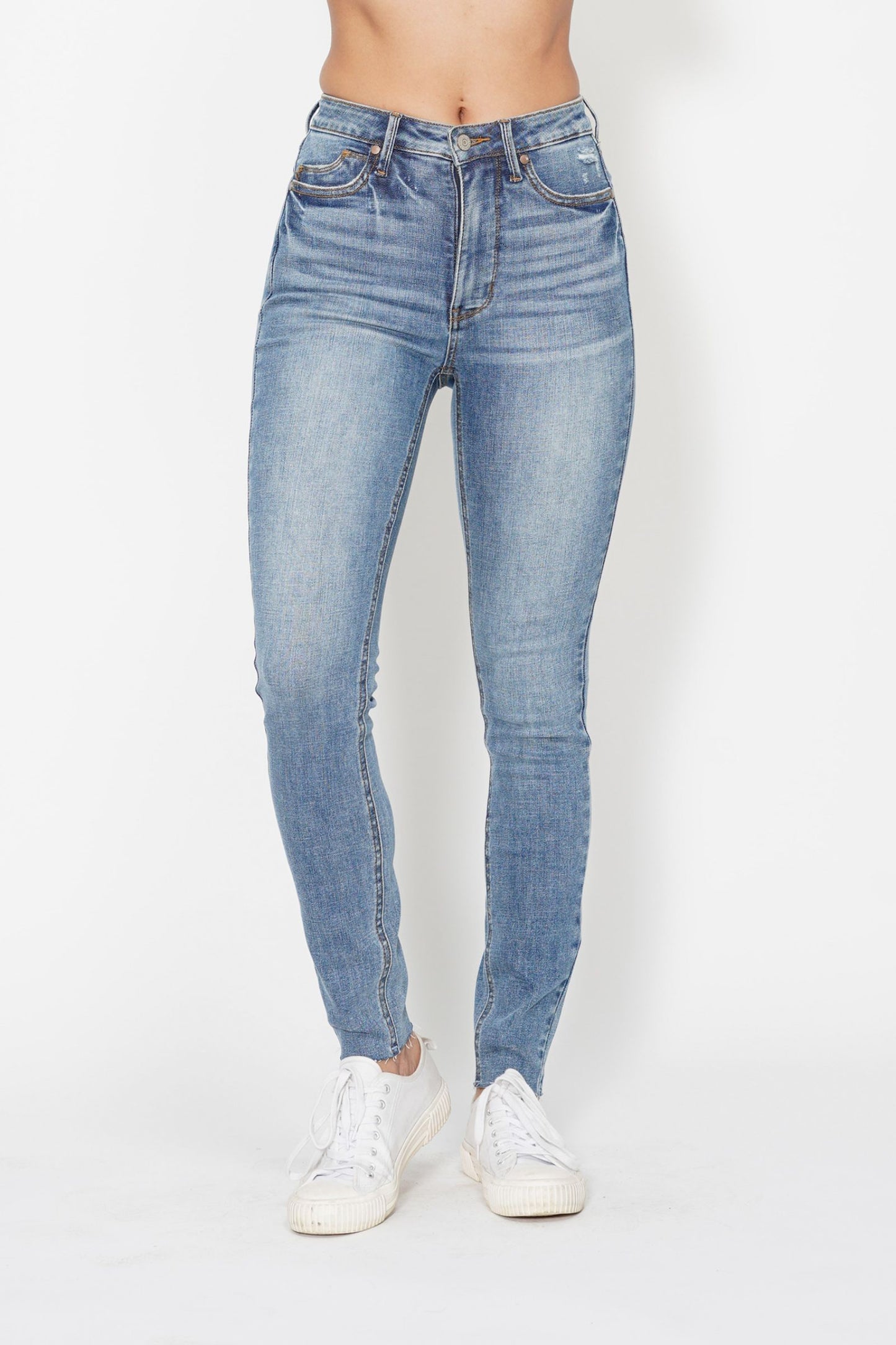 Judy Blue High Waist Tummy Control Non-Distressed Skinny Jeans