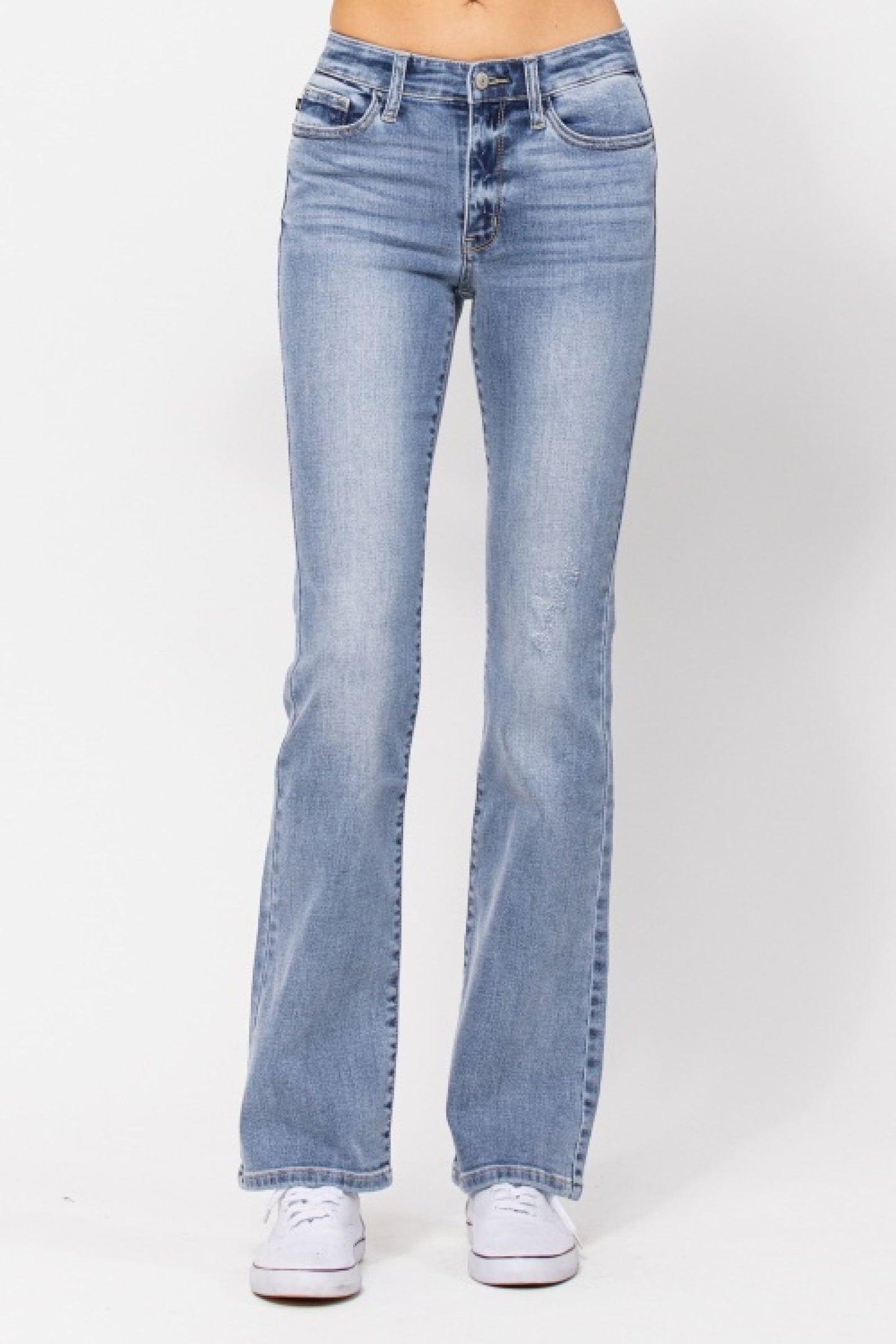 Judy Blue Mid-Rise Non-Distressed Bootcut Jeans