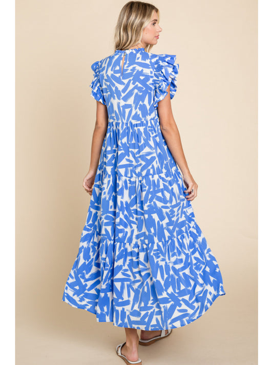 The Micah Print Midi Dress