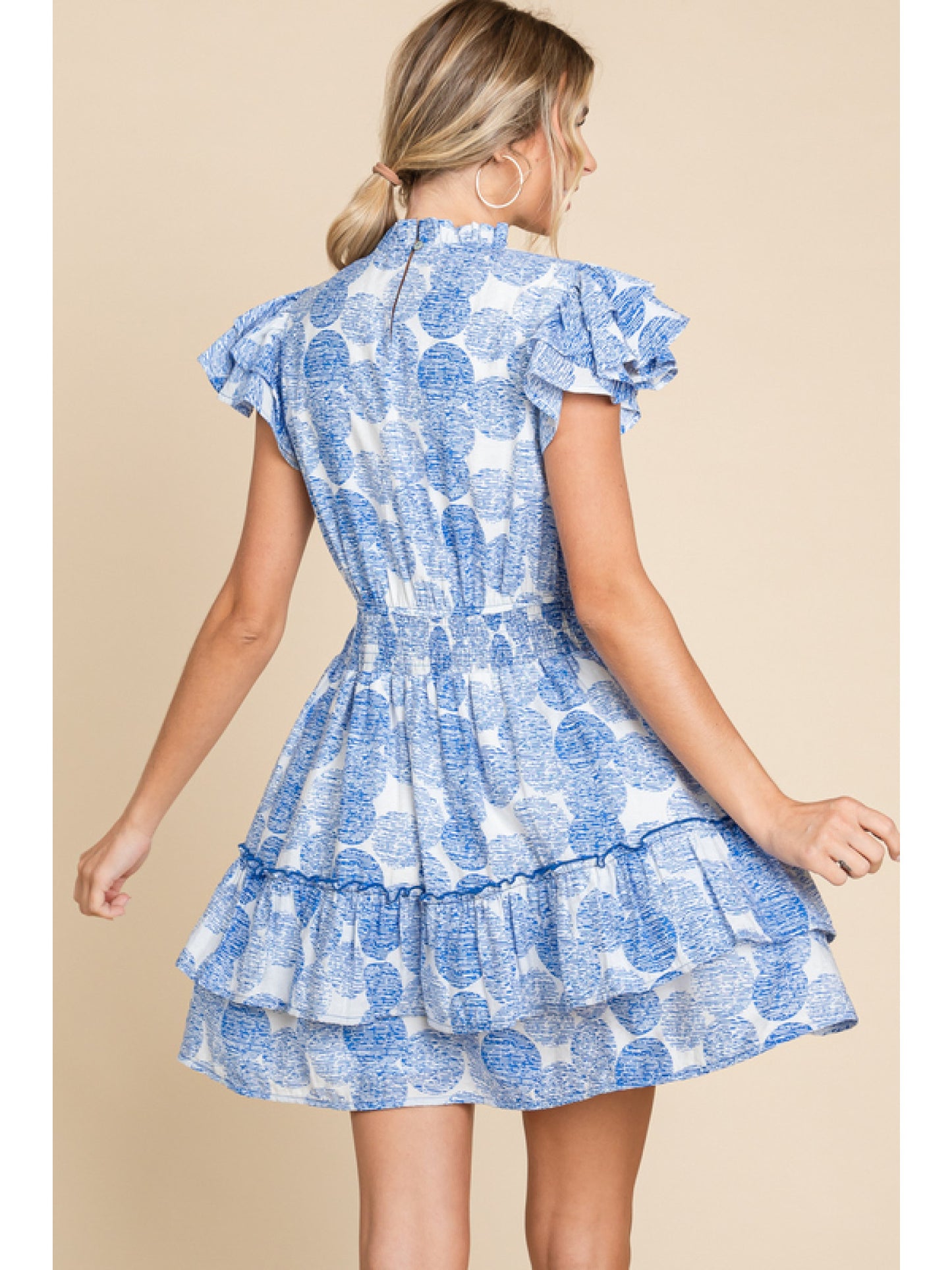 The Jess Layered Ruffle Print dress