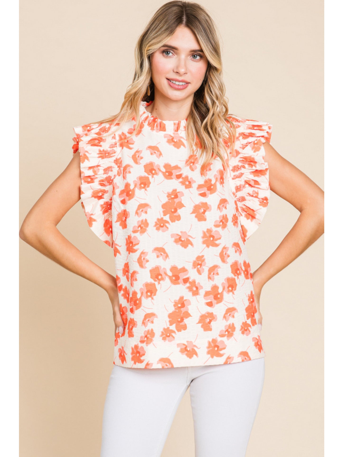 The Madison Flower Pattern Print Top